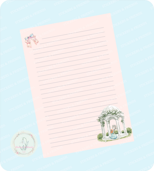 Romantic Letter Sheet - Stickers&Friends Studio