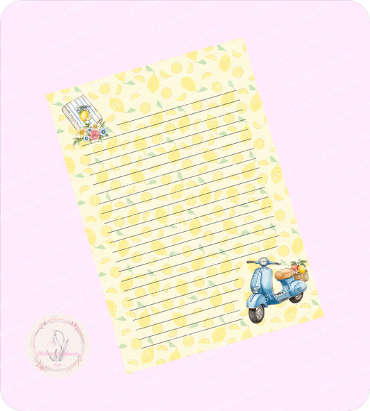Sweet Lemon Digital Letter Sheet - Stickers&Friends