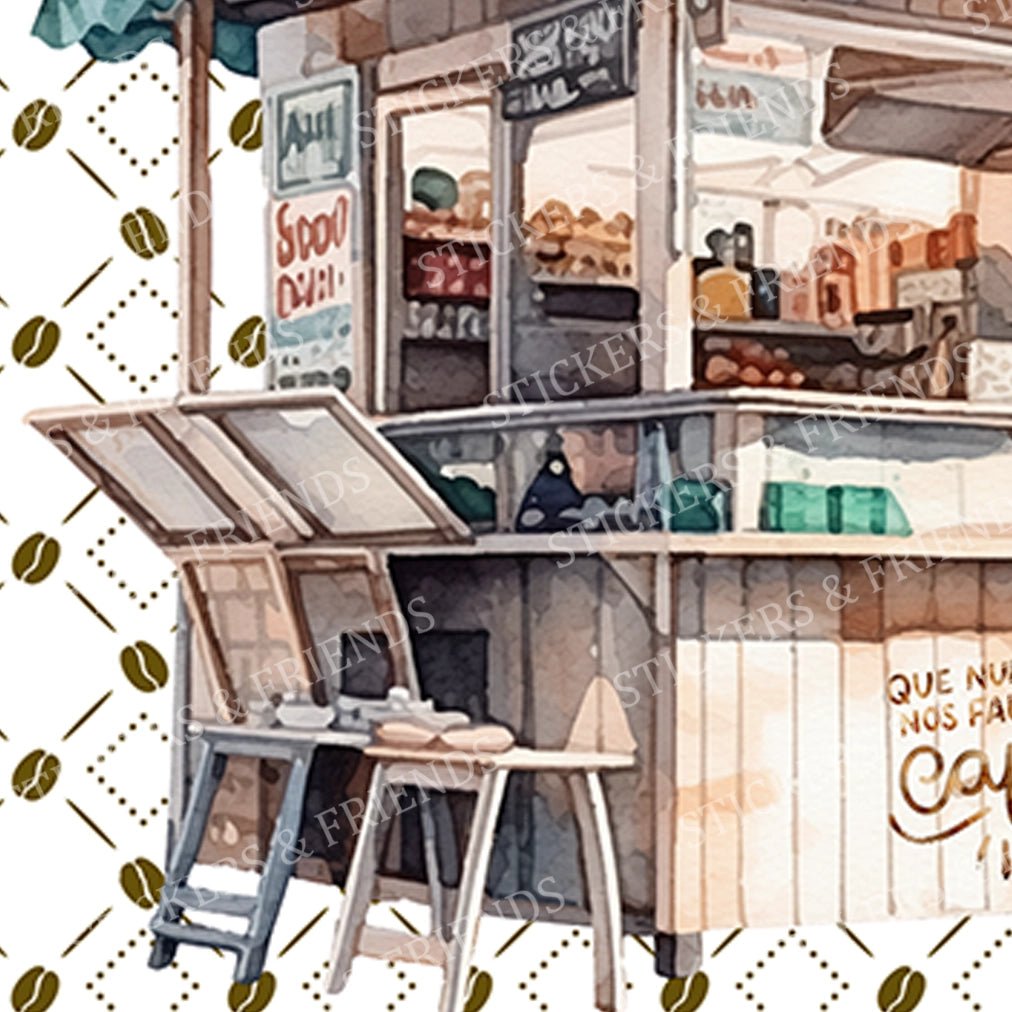 Always Coffee Postcard - Stickers&Friends Studio