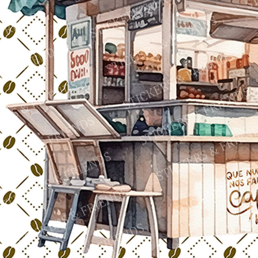 Always Coffee Postcard - Stickers&Friends Studio