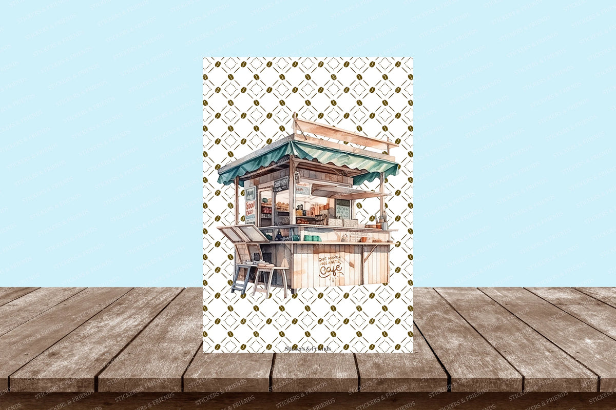 Always Coffee Postcard - Stickers&Friends Studio