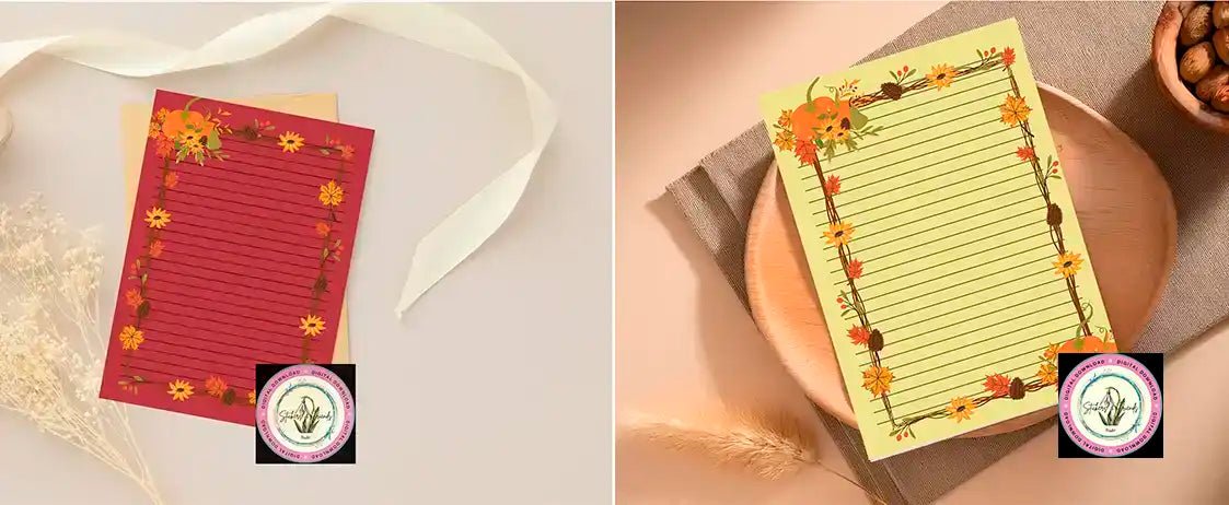 Autumn Letter Sheet - Stickers&FriendsStudio