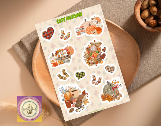 Autumn Sticker Sheet I (Digital) - Stickers&FriendsStudio