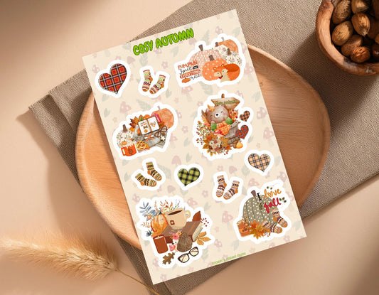 Autumn Sticker Sheet I (Paper) - Stickers&FriendsStudio