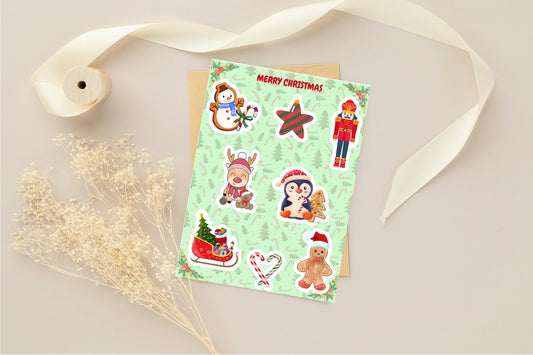Christmas sticker sheet (Paper) - Stickers&FriendsStudio