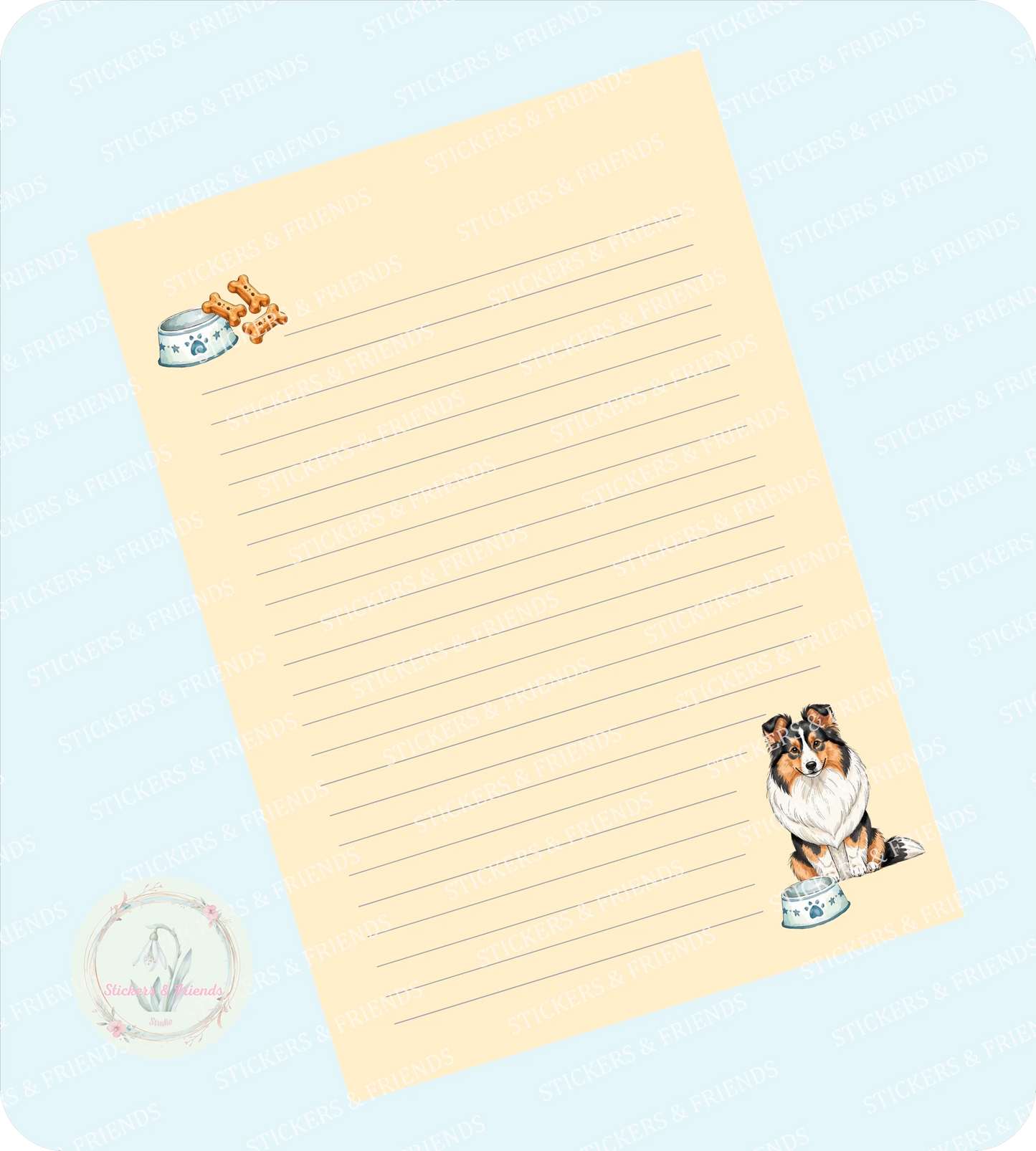 City Dogs Digital Letter Sheet - Stickers&Friends