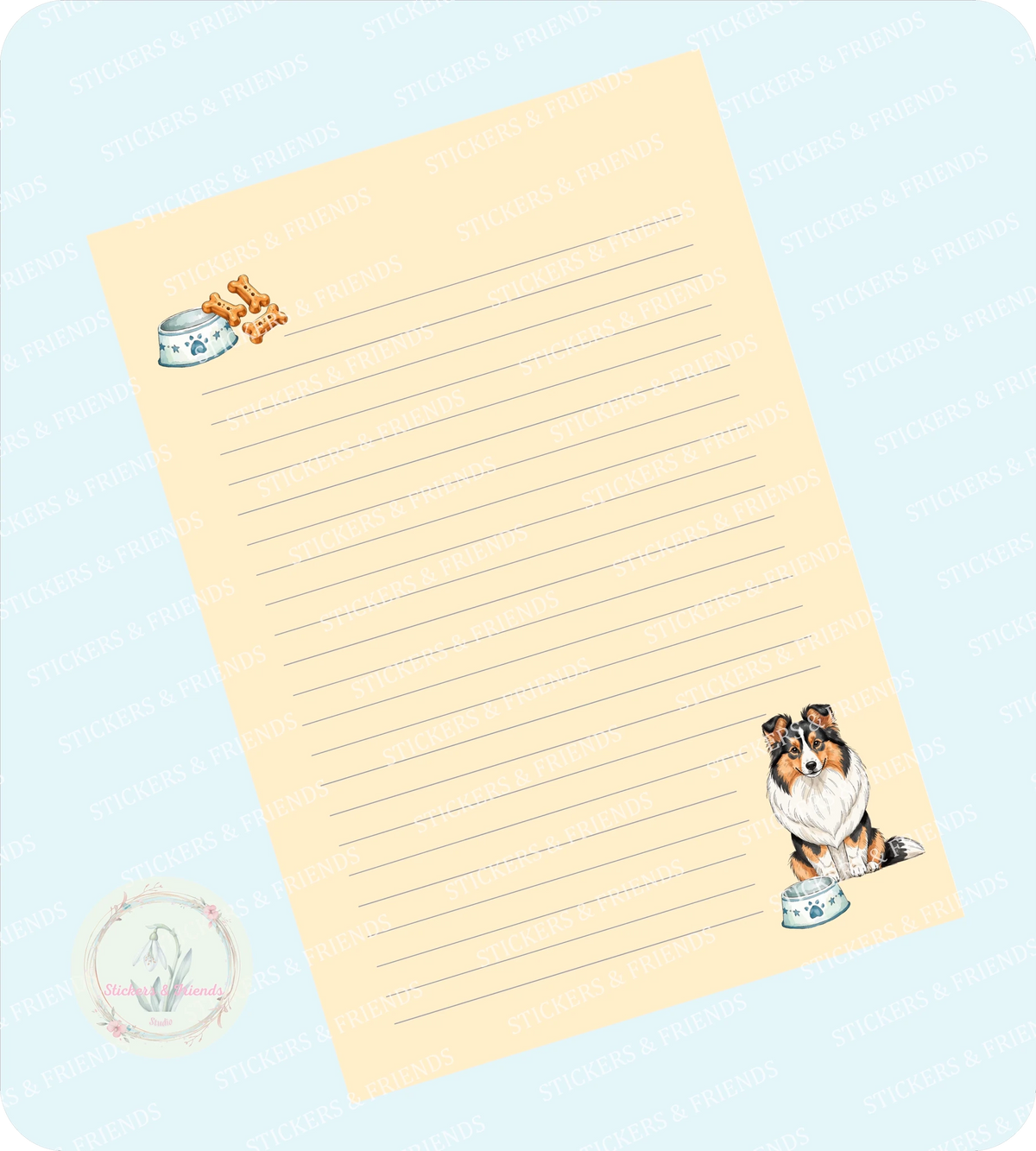 City Dogs Digital Letter Sheet - Stickers&Friends