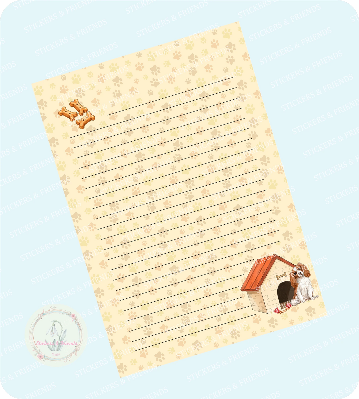 City Dogs Digital Letter Sheet - Stickers&Friends