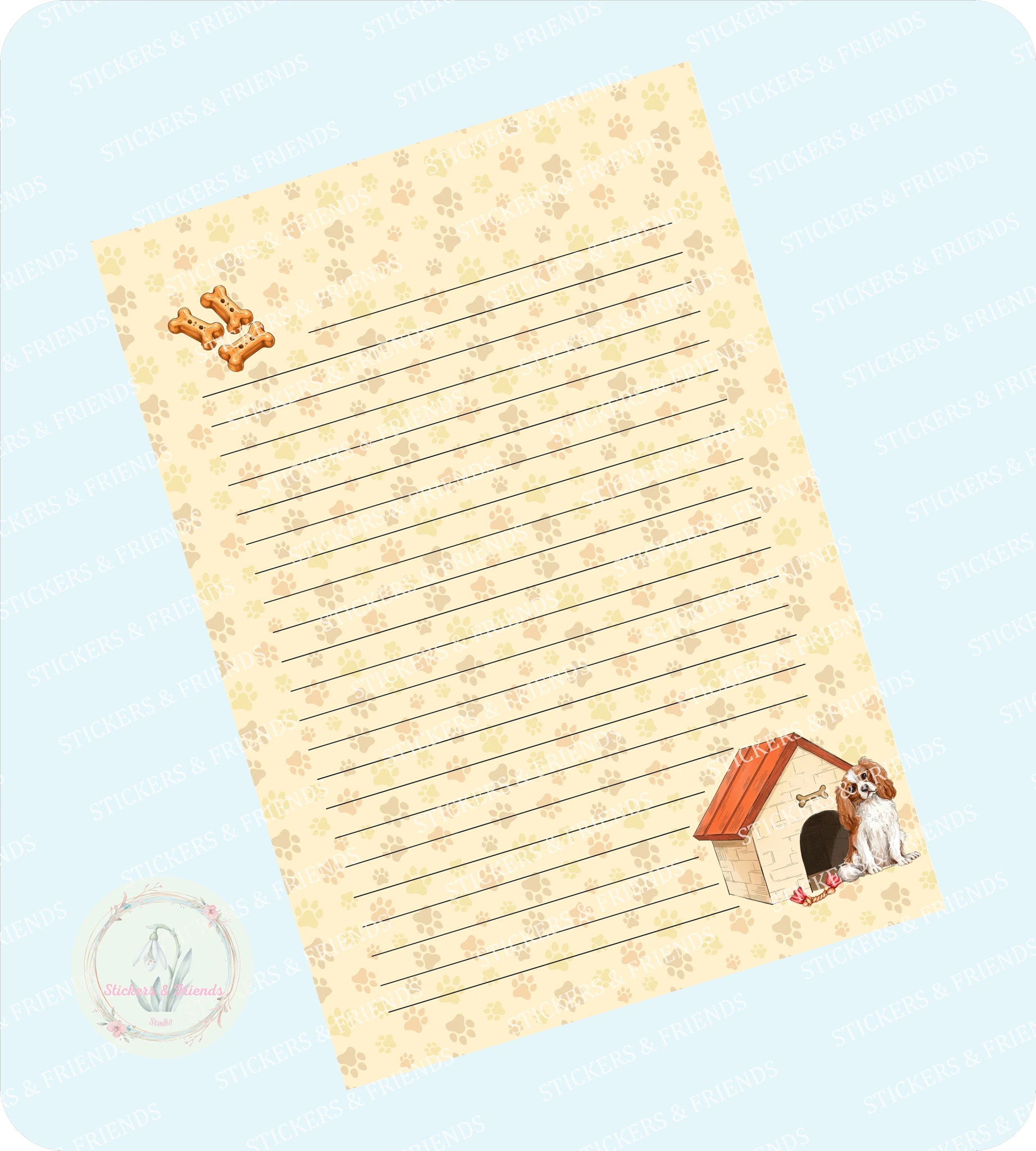City Dogs Digital Letter Sheet - Stickers&Friends