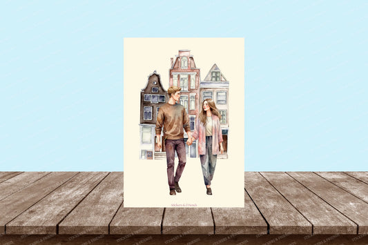 City Love Postcard - Stickers&Friends Studio