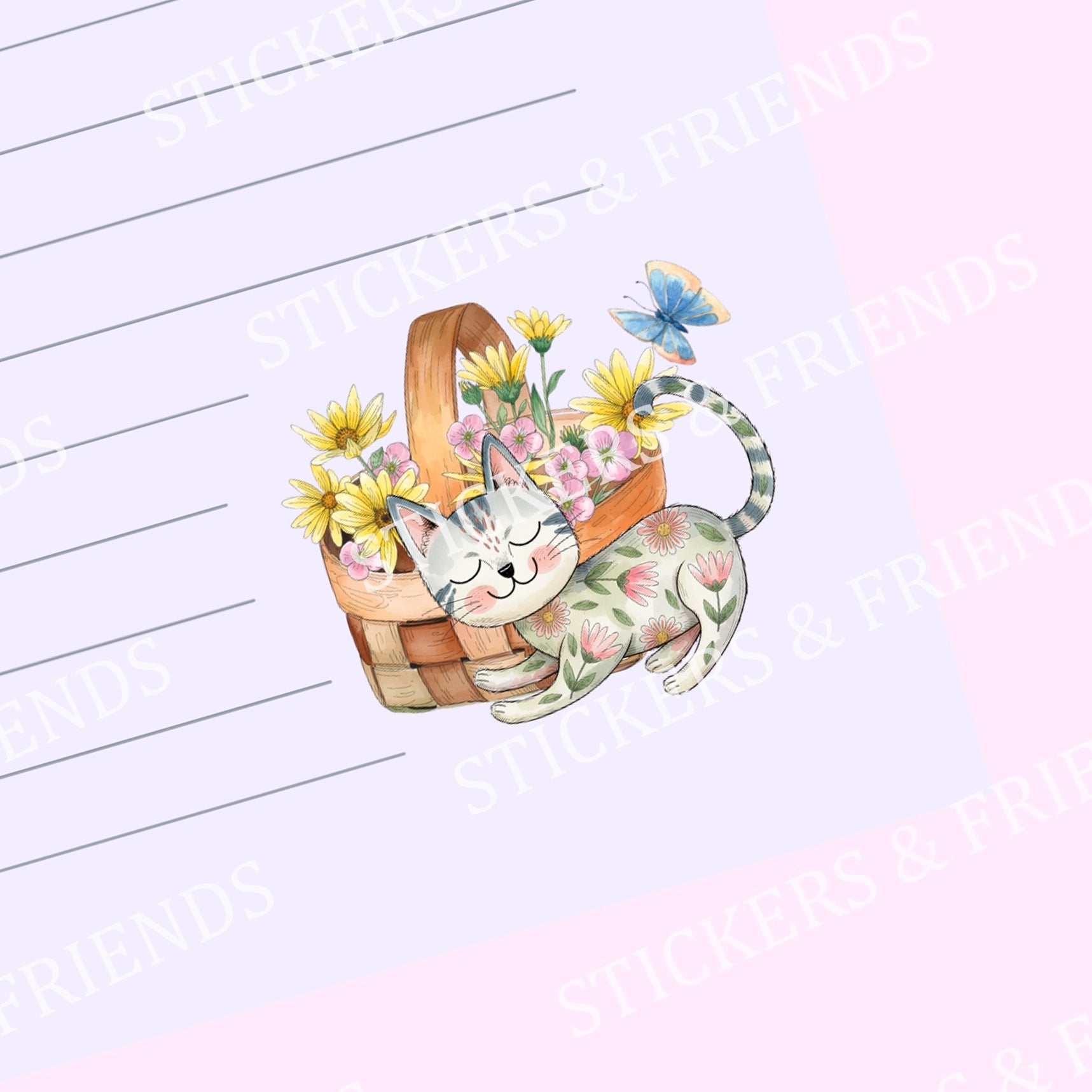 Country Cats Letter Sheet - Stickers&Friends Studio