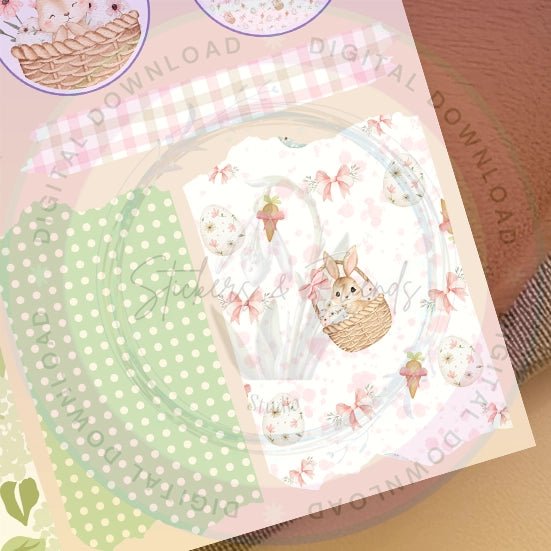 Easter Happy Junk Journal Pack - Stickers&FriendsStudio