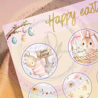 Easter Happy Junk Journal Pack - Stickers&FriendsStudio