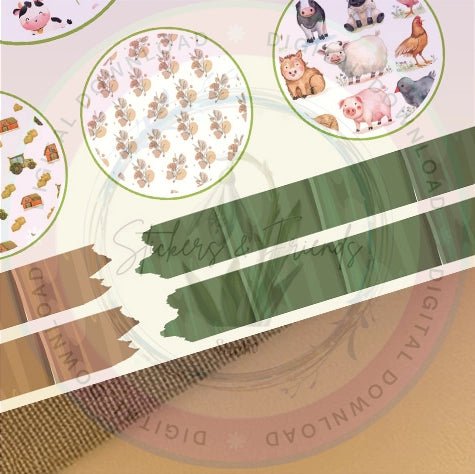 Farm Friends Junk Journal Pack - Stickers&FriendsStudio
