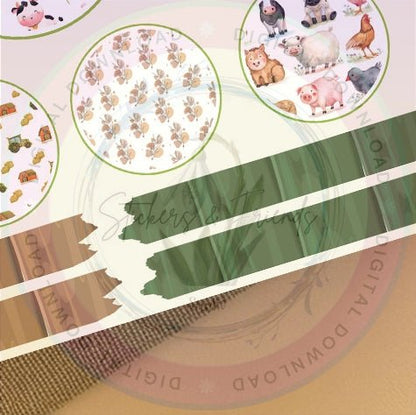 Farm Friends Junk Journal Pack - Stickers&FriendsStudio