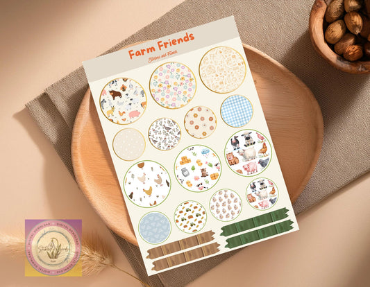 Farm Friends Junk Journal Pack - Stickers&FriendsStudio
