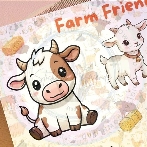 Farm Friends Sticker Sheet - Stickers&FriendsStudio