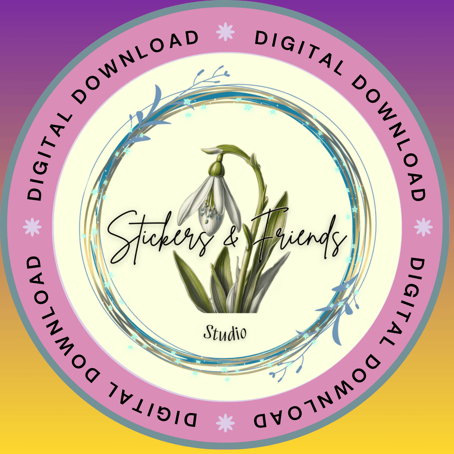 Greeting Card - Stickers&FriendsStudio