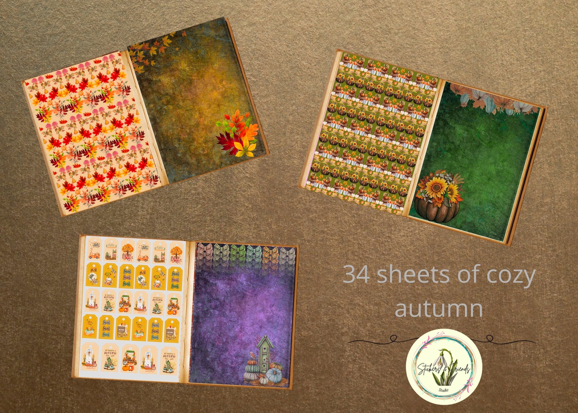 Junk Journal Vol. II (Paper) - Stickers&FriendsStudio