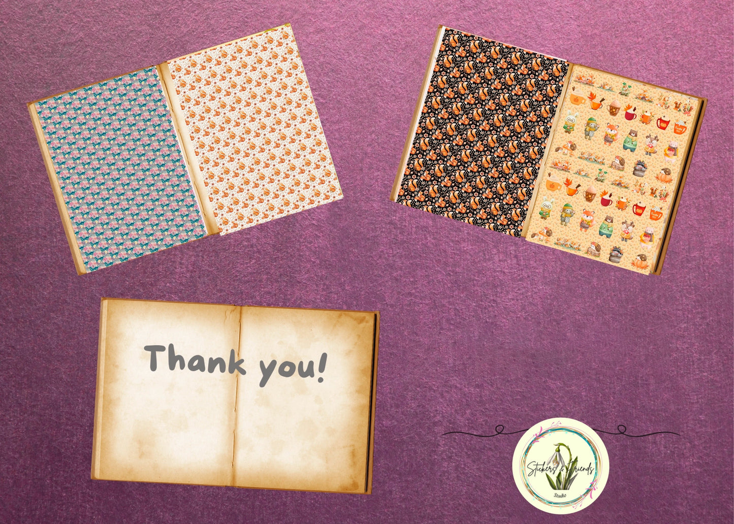 Junk Journal Vol. II (Paper) - Stickers&FriendsStudio