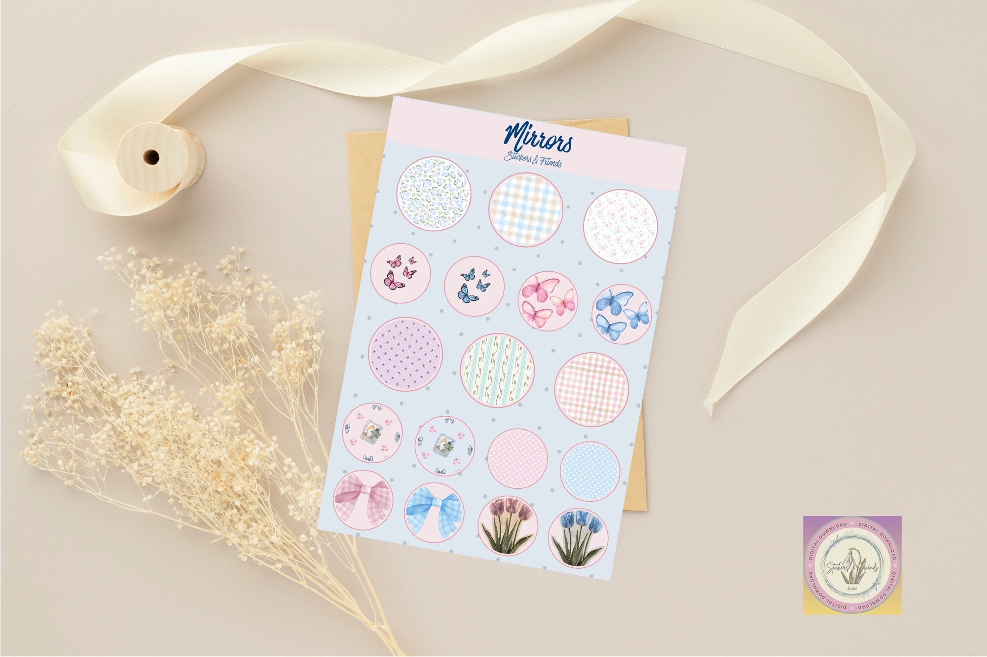 Mirrors Junk Journal Pack - Stickers&FriendsStudio