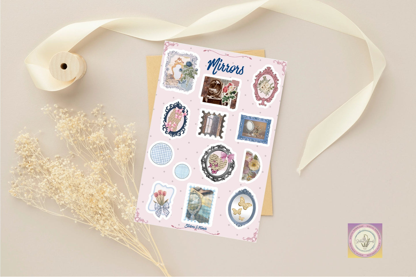 Mirrors sticker sheet - Stickers&FriendsStudio