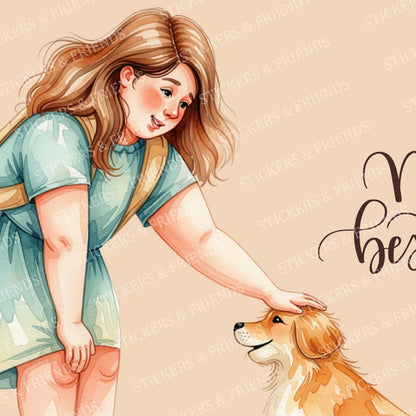 My Bestie Postcard - Stickers&Friends Studio