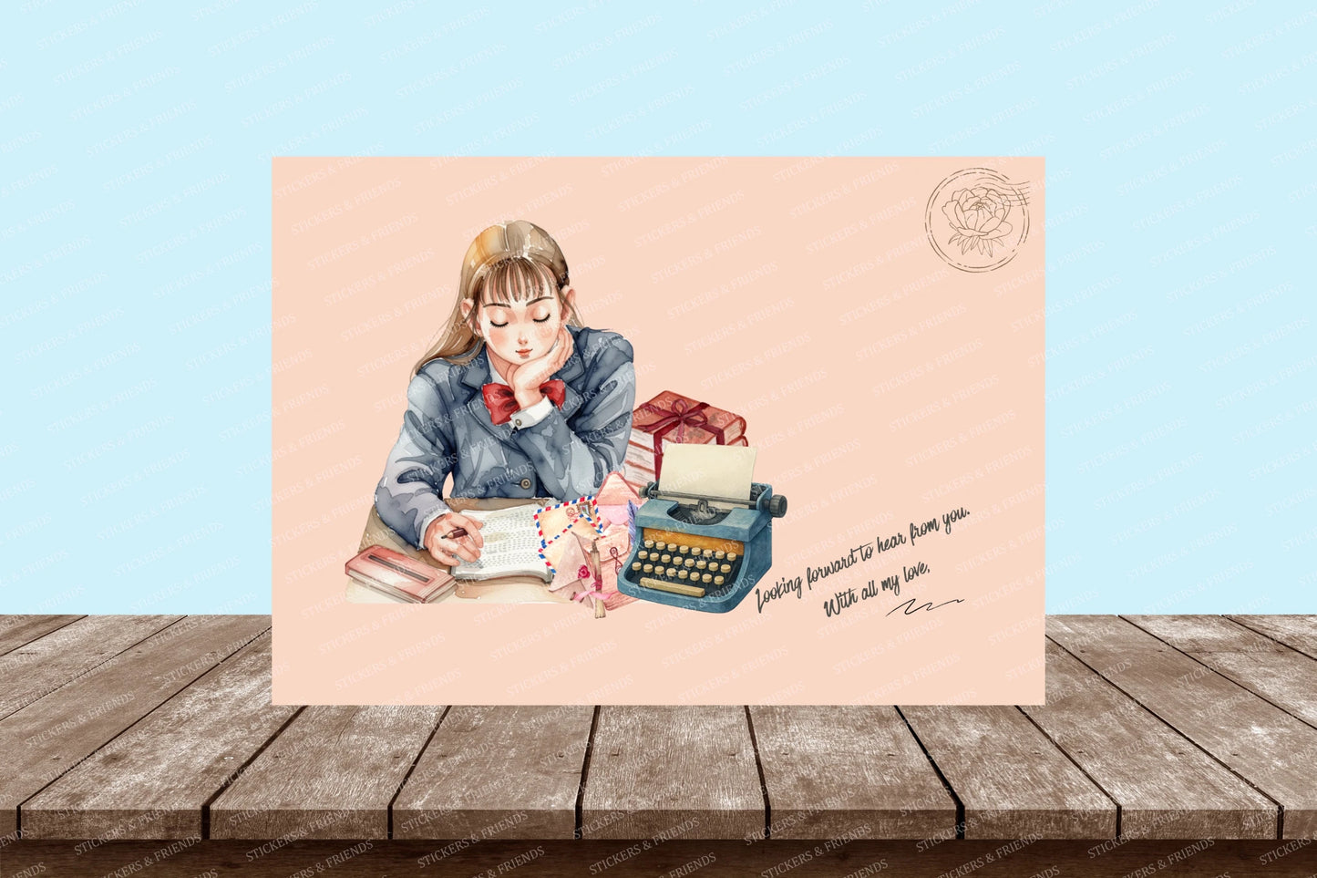 Penpal Friend Postcard - Stickers&Friends Studio