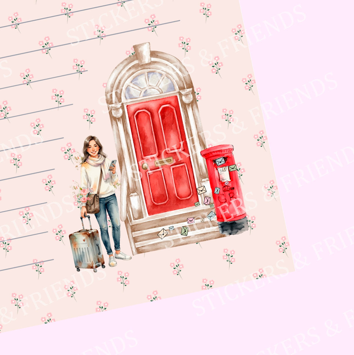 Penpal Friends Letter Sheet - Stickers&Friends Studio