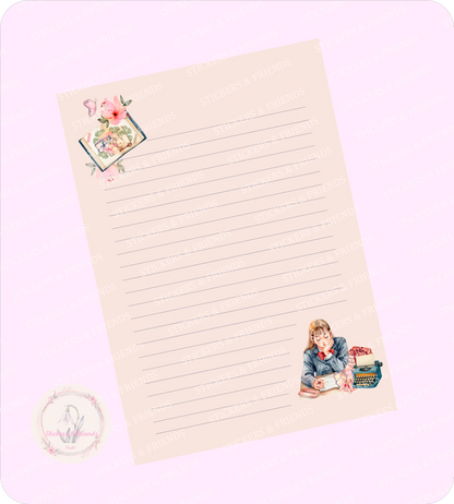 Penpal Friends Letter Sheet - Stickers&Friends Studio