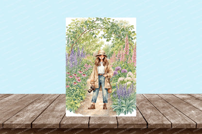 Photographer Girl Postcard - Stickers&Friends Studio