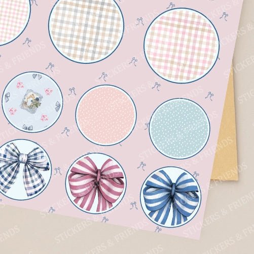 Ribbons Journal Set - Stickers&Friends