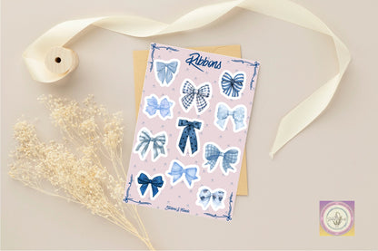 Ribbons sticker sheet - Stickers&FriendsStudio