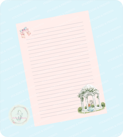 Romantic Letter Sheet - Stickers&Friends Studio