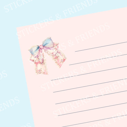 Romantic Letter Sheet - Stickers&Friends Studio