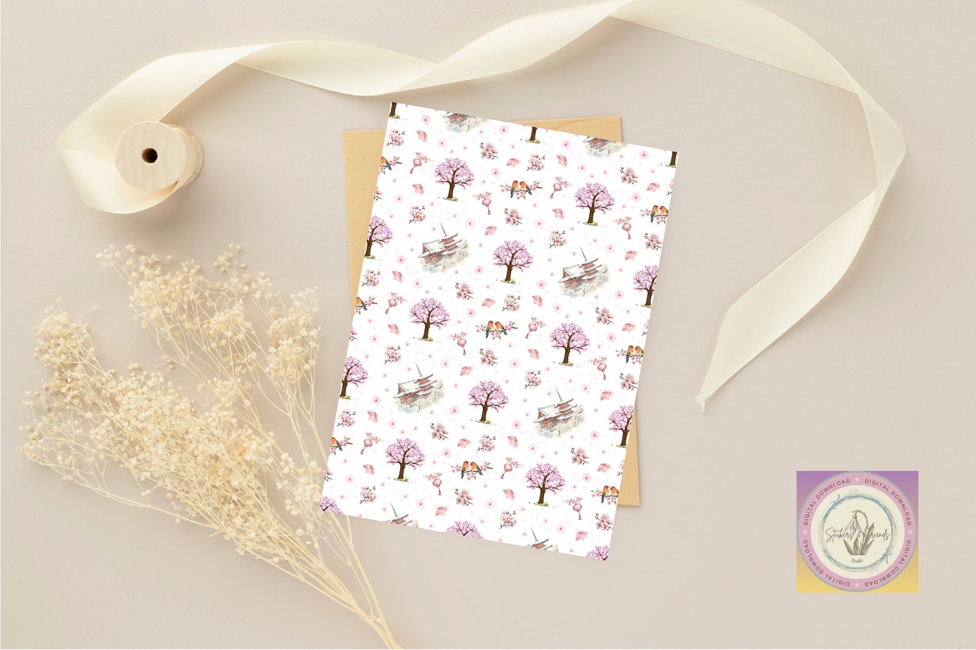 Sakura Junk Journal Pack - Stickers&FriendsStudio