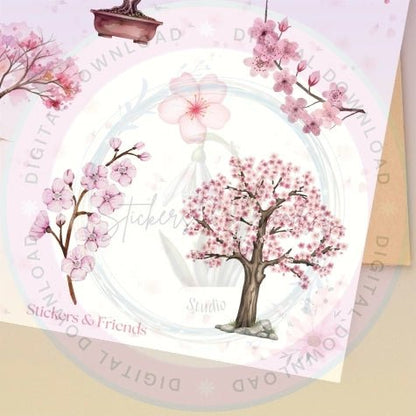 Sakura Junk Journal Pack - Stickers&FriendsStudio