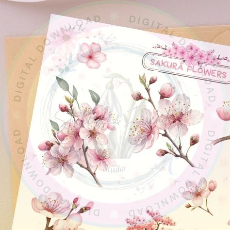 Sakura Junk Journal Pack - Stickers&FriendsStudio