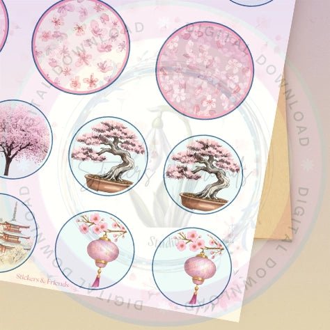 Sakura Junk Journal Pack - Stickers&FriendsStudio
