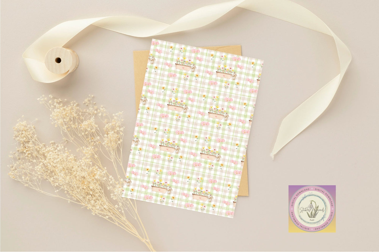 Spring Heart Junk Journal Pack - Stickers&FriendsStudio