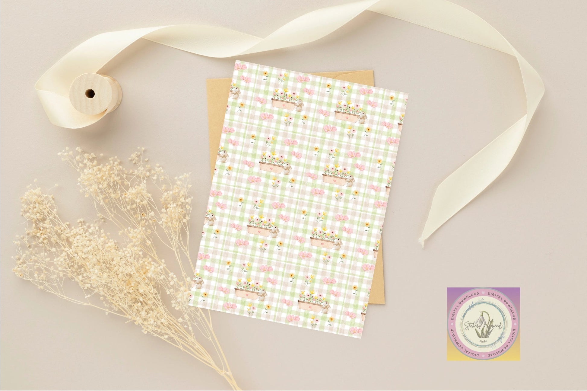 Spring Heart Junk Journal Pack - Stickers&FriendsStudio