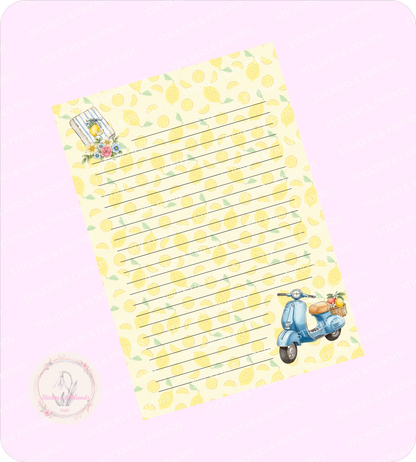 Sweet Lemon Digital Letter Sheet - Stickers&Friends