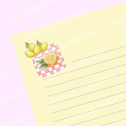 Sweet Lemon Digital Letter Sheet - Stickers&Friends