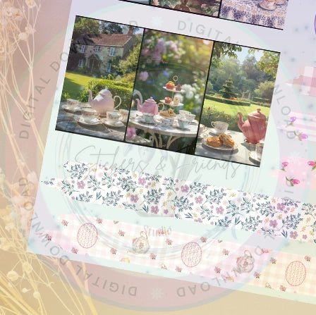 Tea Heart Junk Journal Pack - Stickers&FriendsStudio