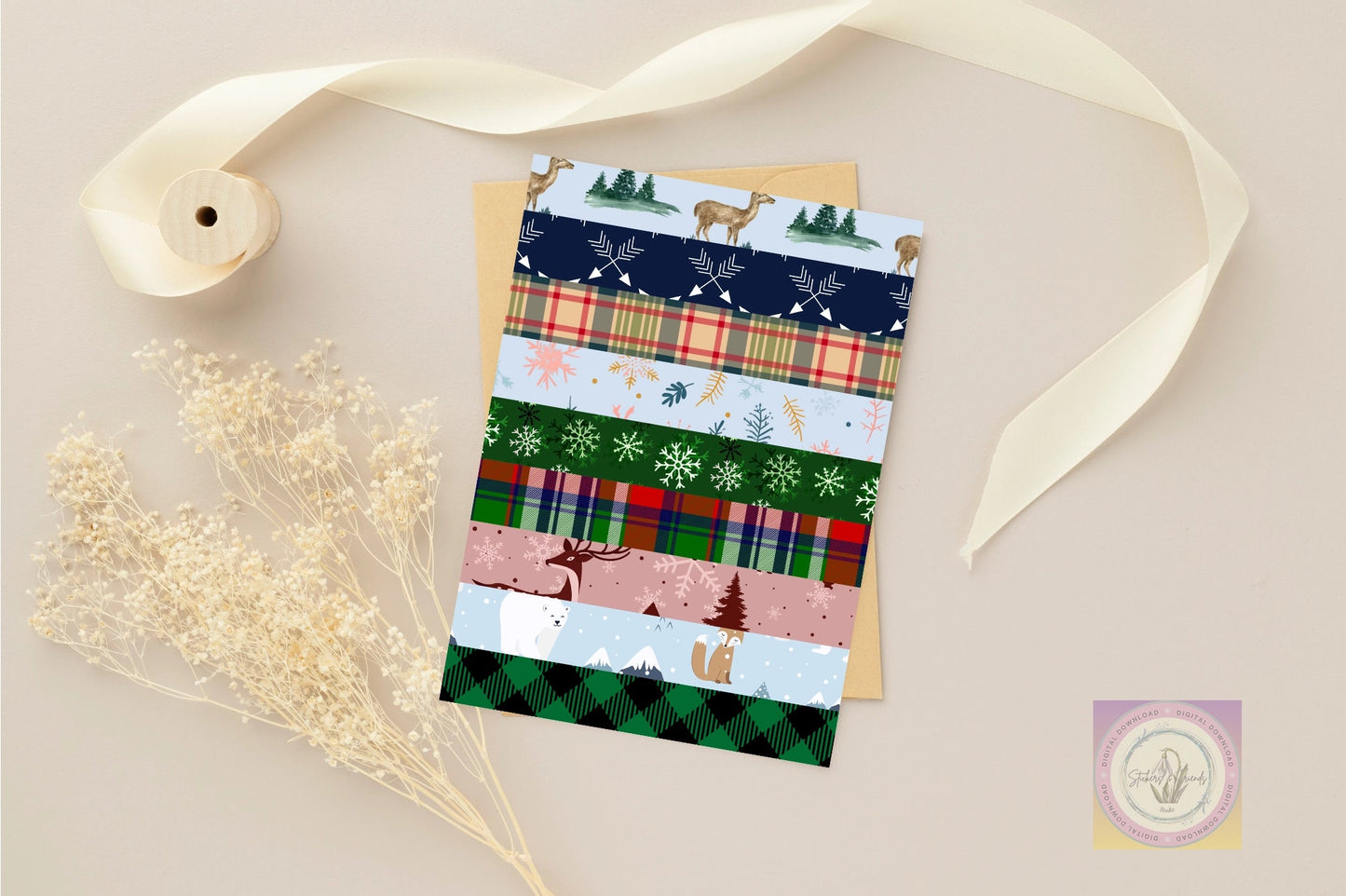 Winter Junk Journal Pack (Digital) - Stickers&FriendsStudio