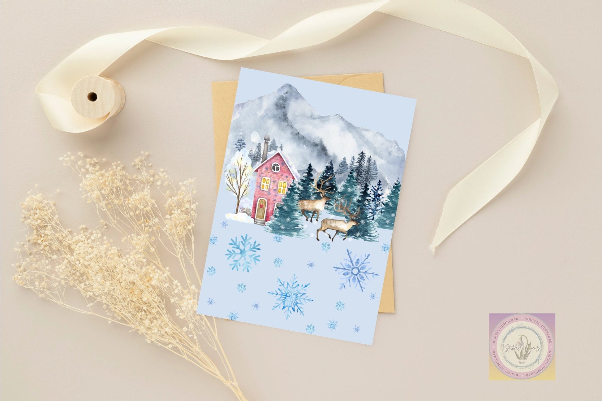 Winter Junk Journal Pack (Digital) - Stickers&FriendsStudio