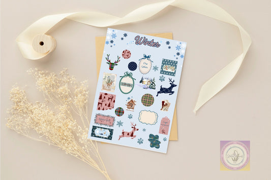Winter Junk Journal Pack (Digital) - Stickers&FriendsStudio